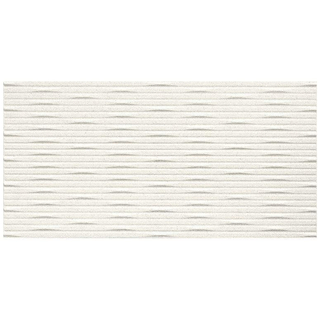 Atlas Concorde 3D Wall Carve Wandtegel - 80x40cm - 8.5mm - gerectificeerd - Whittle White (Wit)