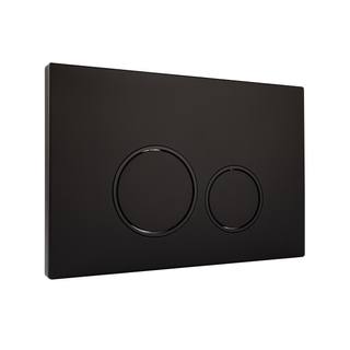 Starbluedisc doppio plaque de commande pour Réservoir WC geberit up100/up320 noir mat