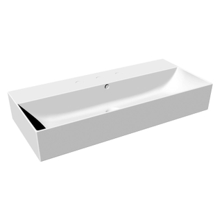 Royal plaza cadens lavabo à poser 80x36,5cm 1 trou pour robinet avec trop-plein blanc