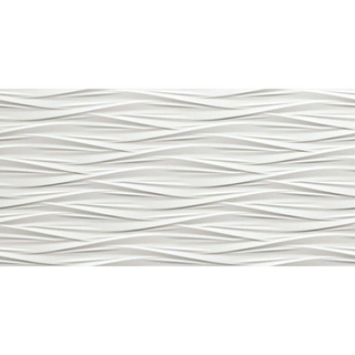 Atlas Concorde 3D Wall Design Carreau de sol et mural - 80x40cm - 10mm - rectifié - Wind White (Blanc)