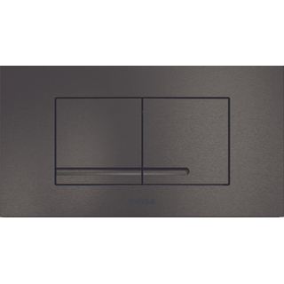 Wisa WisaXT Panneau de commande WC plaque de commande mécanique Kantos df20.8x11.1cm plastique brossé titane noir