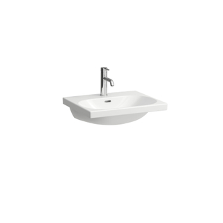 Laufen lua lavabo 55x46x20.7cm 1 trou pour robinet avec céramique anti-calcaire blanc