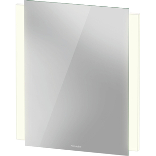 Duravit Ketho 2 spiegel - 60x70cm - met verlichting LED verticaal - met spiegelverwarming - wit mat