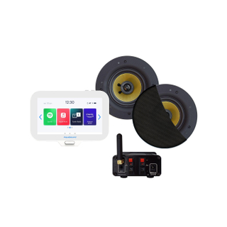 Aquasound N-joy music center controller + rumba speakerset m.zwart
