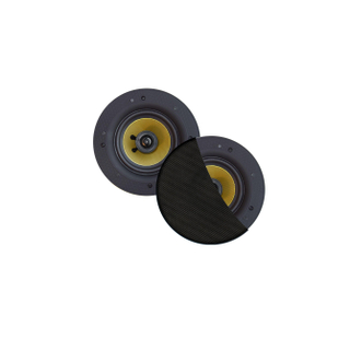 Aquasound Samba samba speakerset - 65w (draaibare tweeter) - mat zwart (rond 195 mm) - randloos