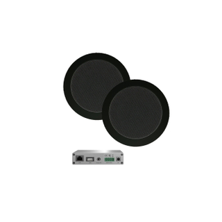 Aquasound WiFi Audio wifi-audiosysteem - (airplay - dlna) - 30 watt - incl twist speakers zwart (135 mm) - . 230v/12v - lan / wlan