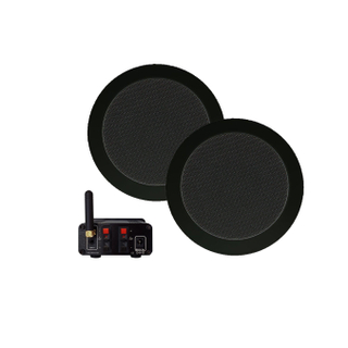 Aquasound Bluetooth Audio bluetooth audiosysteem - (35 watt / bt4.0 / auto-aux ) - met twist speakerset (mat zwart) - 230v/12v