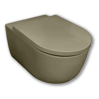 WC suspendu Royal Plaza Kolor Belbo 55cm chasse cyclone sans bride woud