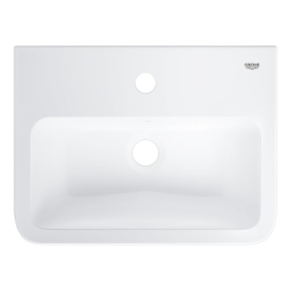 Grohe Start Edge Lave-main - 45x35cm - avec trou pour robinet et trop-plein - Blanc