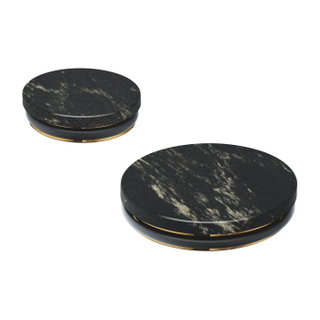 Grohe Atrio private collection inlays de robinet - pour 24396xx0 - Aspect marbre Noir