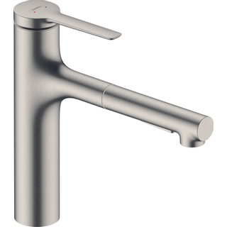 Hansgrohe Zesis Mitigeur de cuisine 160 2jet sbox finition acier inoxydable