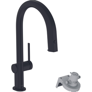 Hansgrohe Aqittura filtersystem 210 uittrekbare uitloop 1jet m.zwart