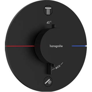 Hansgrohe Showerselect Comfort S thermostatique encastrable - 2 fonctions - mat noir