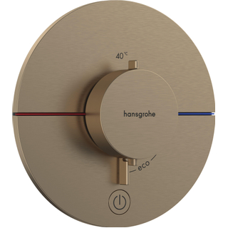 Hansgrohe Showerselect Comfort S thermostaat inbouw voor 1 functie brushed bronze