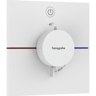 Hansgrohe Showerselect Comfort E thermostatique encastrable pour 1 fonction mat blanc