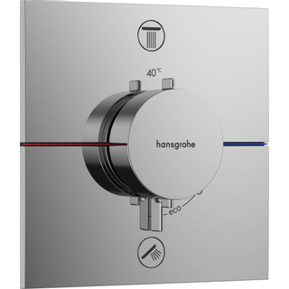 HansGrohe ShowerSelect Comfort E Thermostat pour installation encastrée pour 2 systèmes avec combinaison de sécurité intégrée selon EN1717
