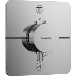 HansGrohe ShowerSelect Comfort Q Thermostat pour installation encastrée pour 2 systèmes avec combinaison de sécurité intégrée selon EN1717