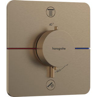Hansgrohe Showerselect Comfort Q mitigeur thermostatique encastré pour 2 voies bronze brossé