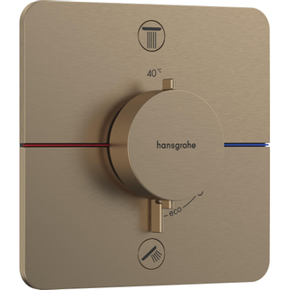 Hansgrohe Showerselect thermostaat inbouw voor 2 functies brushed bronze