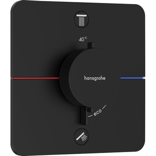 Hansgrohe Showerselect Comfort Q Thermostat encastré pour 2 fonctions mat noir