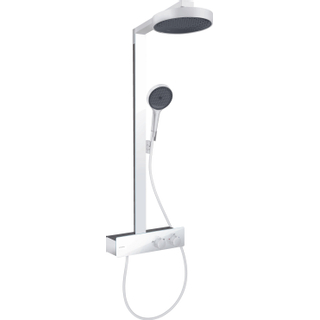 Hansgrohe Rainfinity Colonne de douche 250 1jet tablette de douche 350 mat blanc
