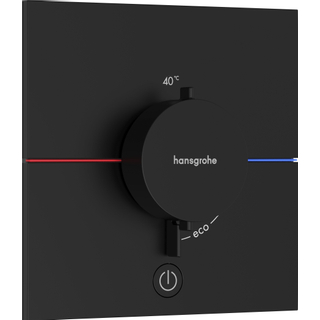 Hansgrohe Showerselect Comfort E thermostatique encastrable 1 fonction highflow mat noir