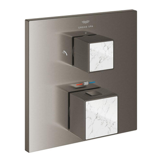 Grohe Grohtherm cube afdekset thermostaat m/omstel white graphite geb.