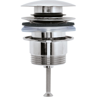 Duravit Universeel bouchon de lavabo pop-up acier inoxydable brossé