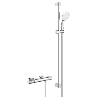 Grohe Grohtherm 1000 Performance Ensemble de douche Comfort - 90cm - avec raccords - Chrome