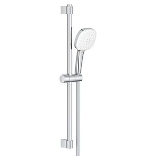 GROHE Tempesta 110 Cube Ensemble de douche mortier jointuresant - 60cm - douchette carrée - 2 types de jet - 5.6 l/min - flexible de douche lisse - chrome