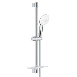 GROHE Tempesta 110 Ensemble de douche - 60cm - douchette ronde - 2 types de jet - flexible de douche lisse - avec porte-savon - chrome