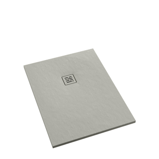 Aco Showerdrain douchevloer - 140x90x3.5cm - lichtgewicht composiet - antislip - beton/beige
