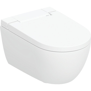 Geberit AquaClean Alba WC japonais - 37.5x56.5x40.5cm - sans bride - à fond creux - télécommande - KeraTect - Blanc brillant