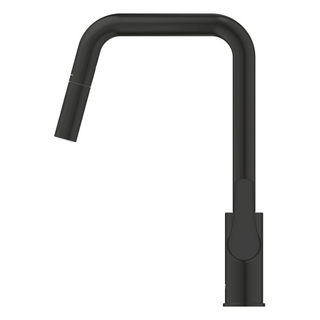 GROHE Eurosmart Keukenmengkraan - uittrekbare uitloop - 2 straalsoorten - matte black