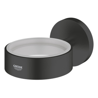 GROHE Essentials Support mural - pour distributeur de savon/bol à savon/verre - noir mat