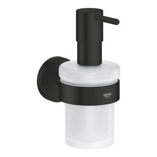 GROHE Essentials Distributeur de savon - 160ml - avec support - noir mat
