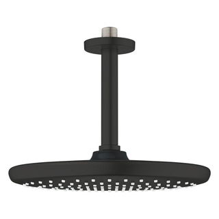 GROHE Tempesta 250 Hoofddouche - 25cm - 1 straalsoort - plafondarm 14.2cm - mat zwart