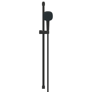 GROHE Tempesta Cube 110 Ensemble de douche - 90cm - douchette carrée - 2 types de jet - flexible de douche lisse - noir mat