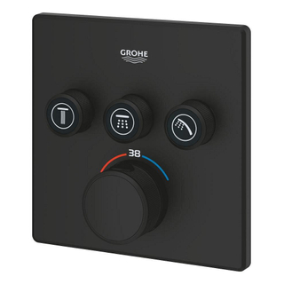 Grohe Grohtherm Smartcontrol Mitigeur douche - thermostatique - avec inverseur 3 voies - phantom black