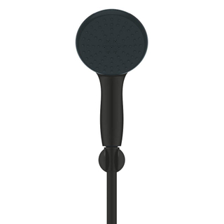 GROHE Tempesta 110 Ensemble de douchette - 2 types de jet - rond - avec support - flexible lisse - 150 cm - noir mat