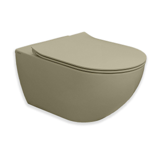 Royal Plaza Belbo WC suspendu - 55cm - chasse cyclone - sans bride - avec abattant WC - wengé