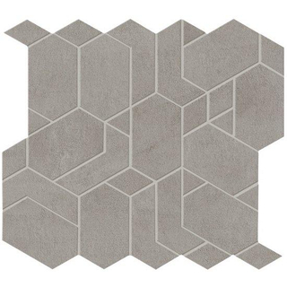 Atlas Concorde Boost Carreau mosaïque - 30x35cm - 9mm - rectifié - Porcellanato - Gris