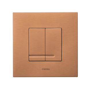 Wisa XS plaque de commande dualflush plastique mat cuivre
