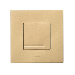 Wisa XS plaque de commande dualflush plastique mat or