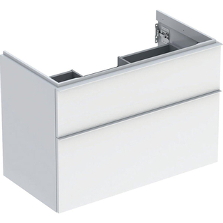 Geberit iCon wastafelonderkast 88.8x61.5x47.6cm 2 lades met softclose Spaanplaat Wit