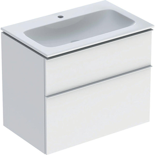 Ensemble de meuble Geberit iCon 75x63x48cm 2 tiroirs avec softclose Panneau de particules Blanc mat