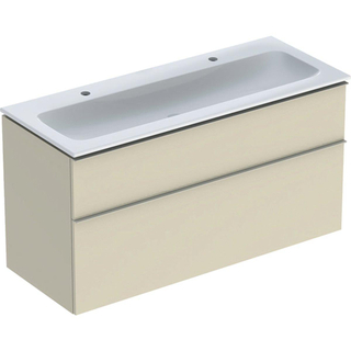 Ensemble de meuble Geberit iCon 120x63x48cm 2 tiroirs avec softclose Panneau de particules gris sable