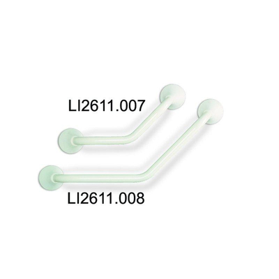 Handicare Linido barre d'appui murale gauche droite 45 degrés 200x200 blanc