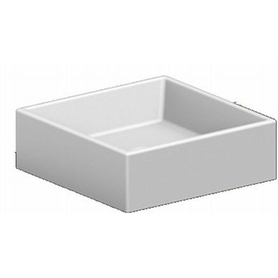 Royal Plaza Latona vasque à poser 40x40cm sans trou de robinetterie blanc