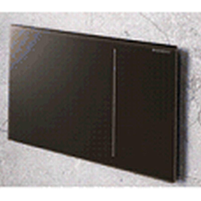 Geberit Sigma70 bedieningplaat met dualflush frontbediening voor toilet/urinoir 24x15.8cm zwart TWEEDEKANS